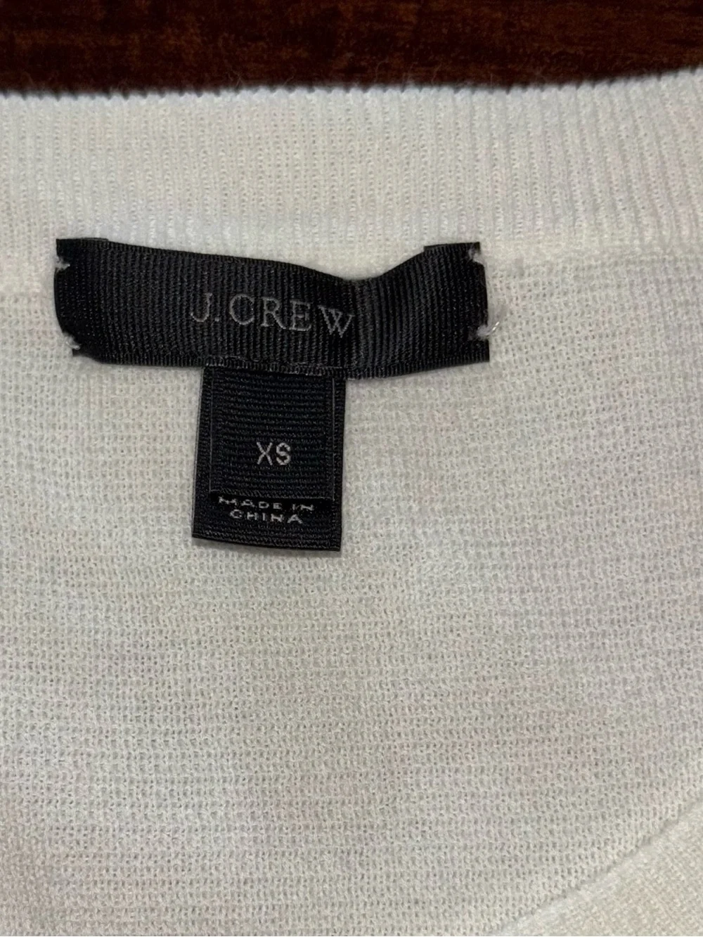 J. Crew Lightweight White Scoop Neck